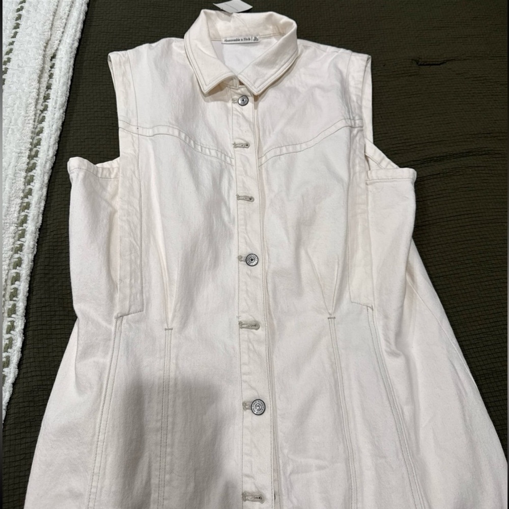 Collared Denim Shirt Dress